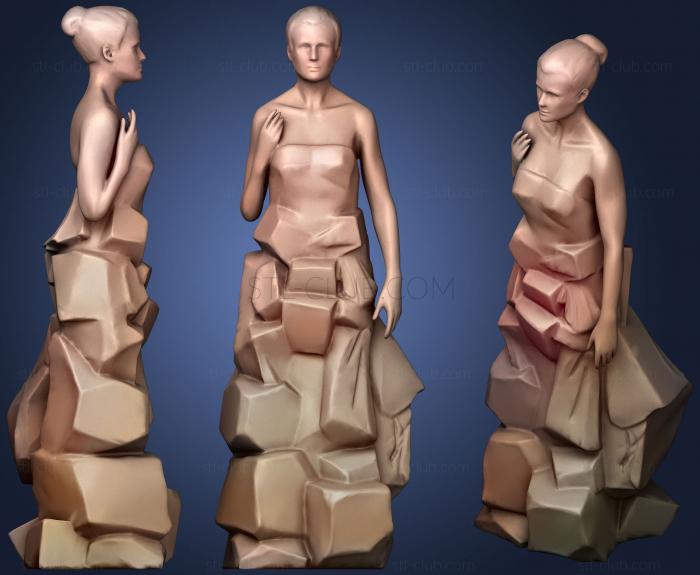 3D model Grace Kellys statue (STL)